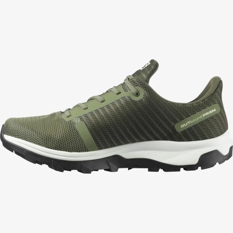 Tenis Senderismo Salomon Outbound Prism GTX Hombre Verde Oliva | MX YHFA625